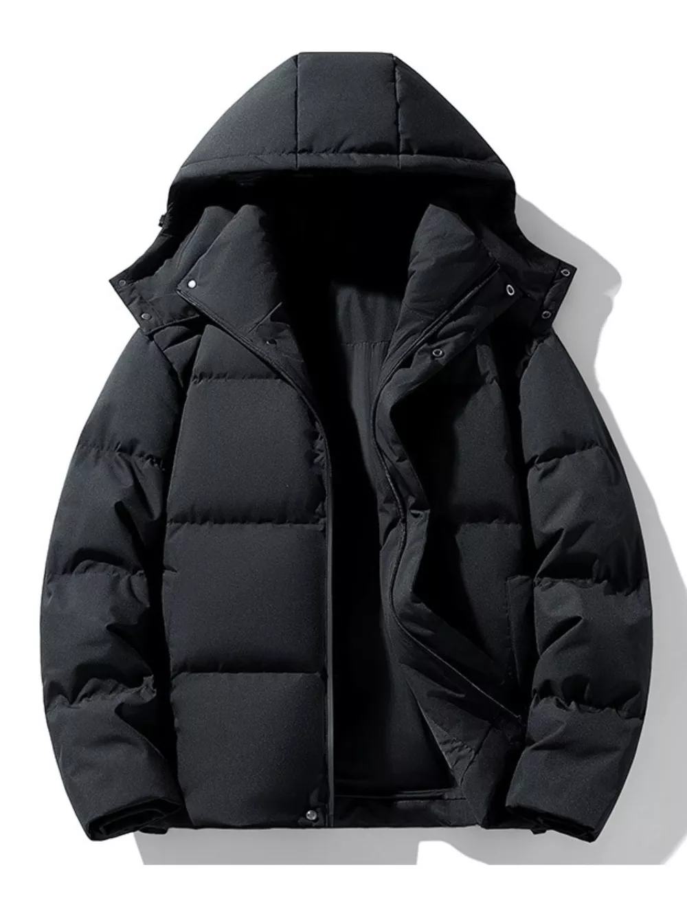 Men's Plus Size Hooded Padded Winter Puffer Jacket, image 6