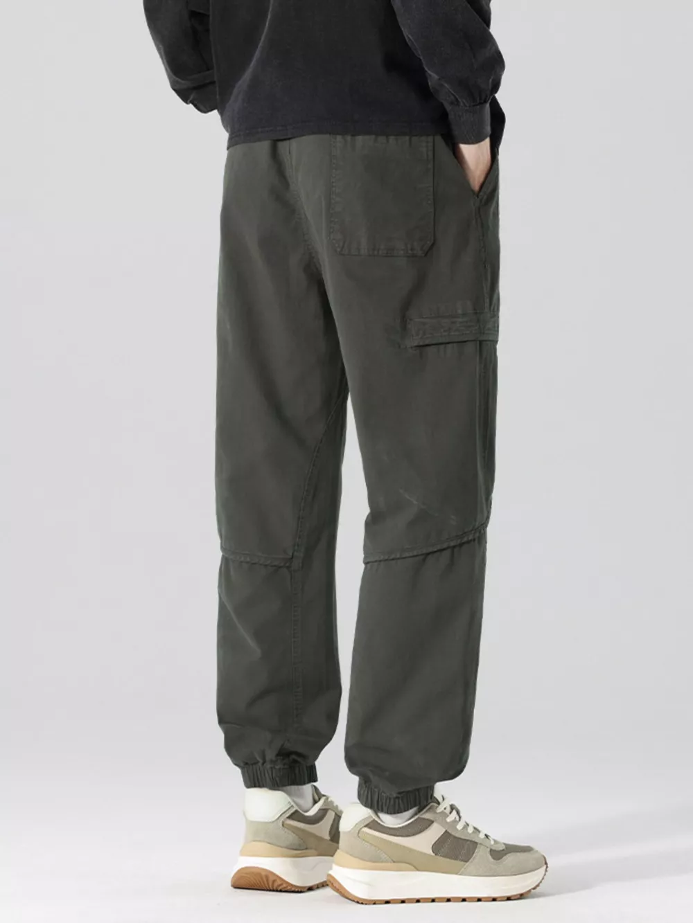 Men's Full Size Drawstring Loose Fit Joggers Plus Size, image 14