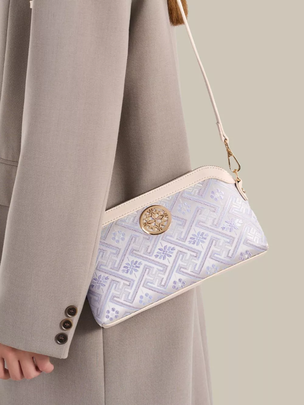 Geometric Pattern Crossbody Bag, image 2