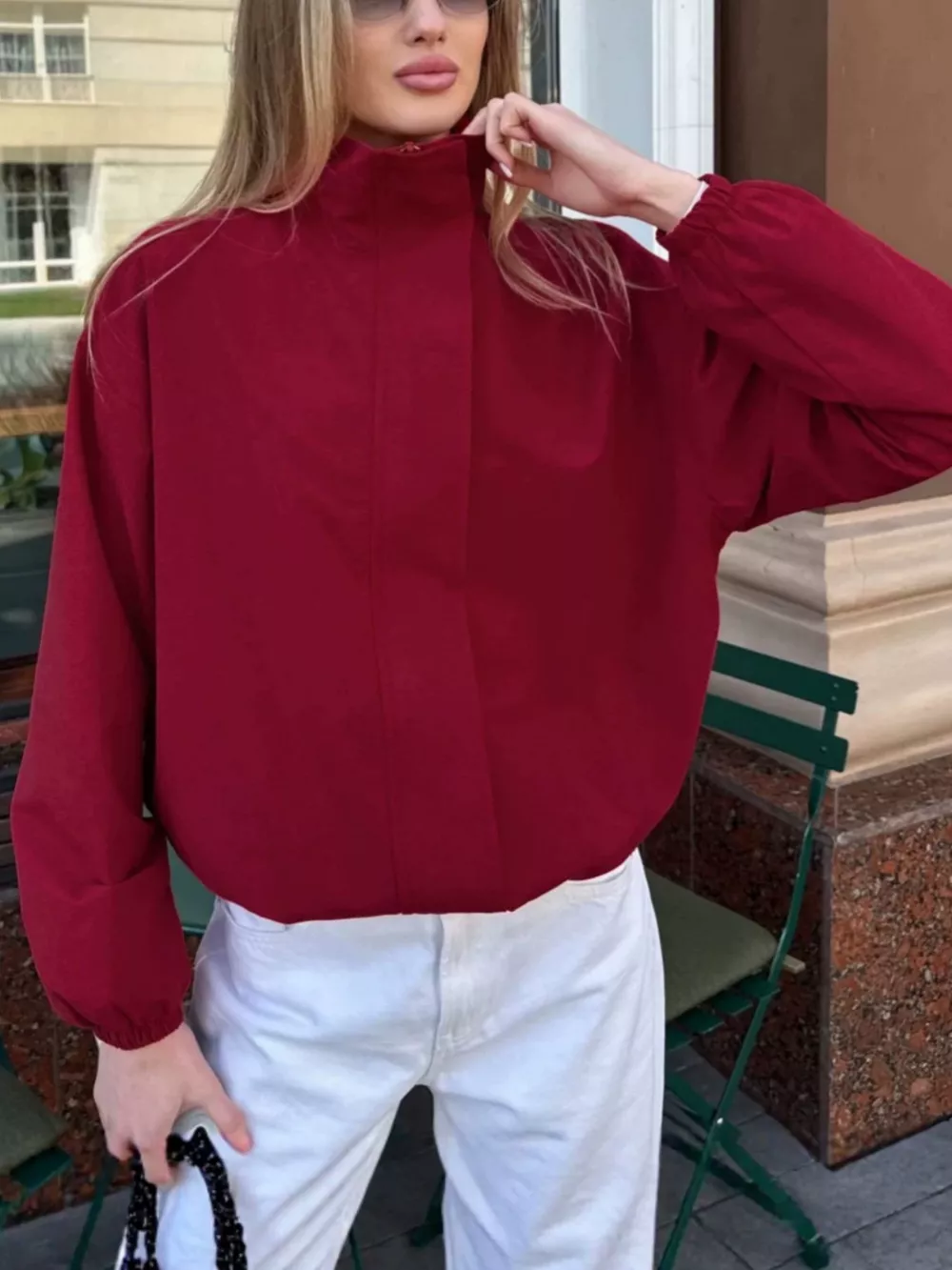 Zip Up Dropped Shoulder Jacket, image 15