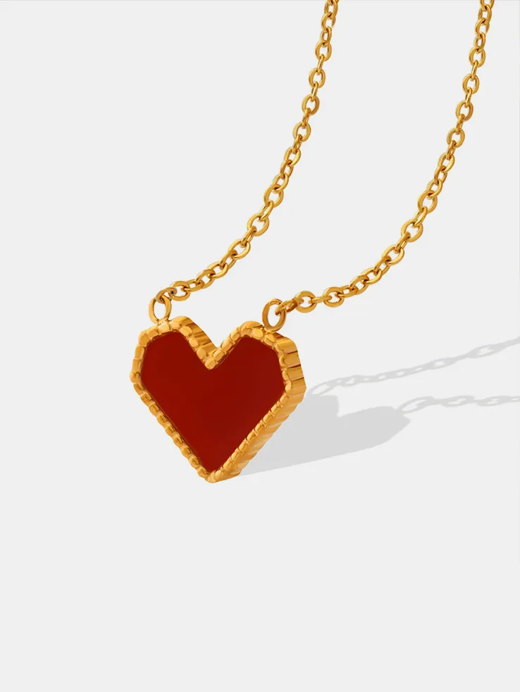 Titanium Steel Heart Necklace, image 7