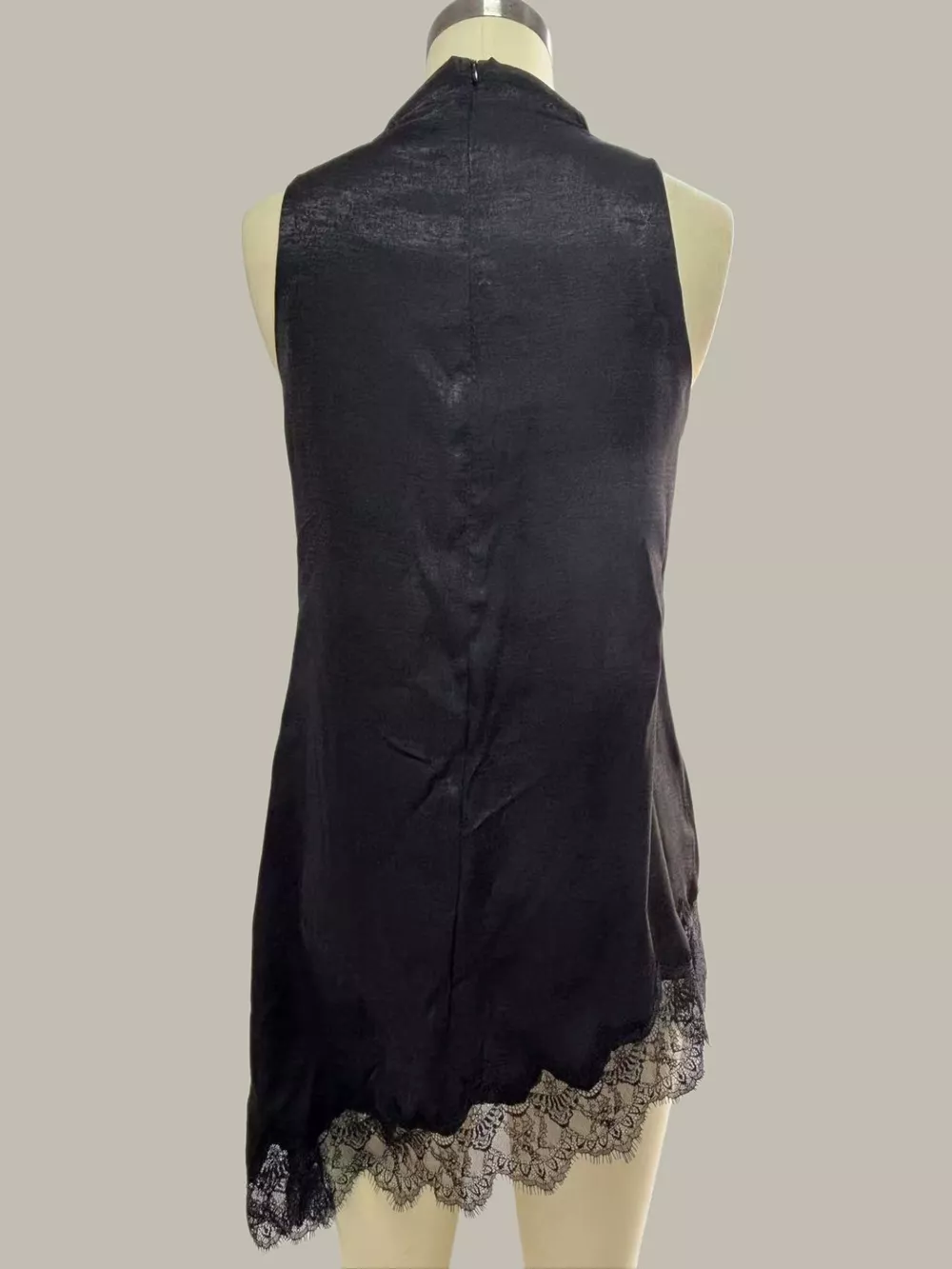 High Neck Lace Trim Cami, image 8