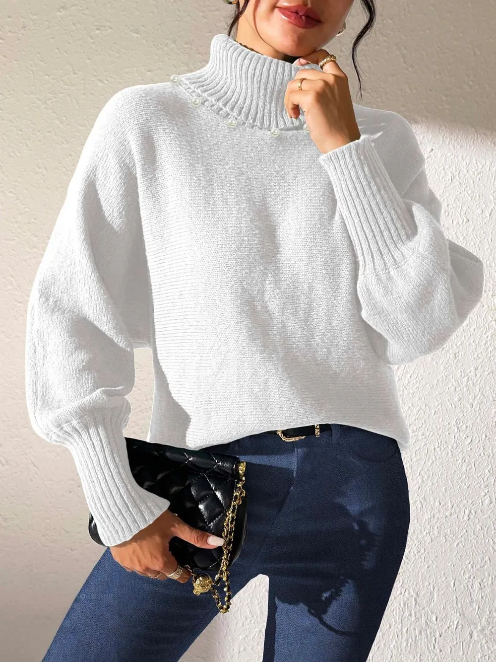 Turtleneck Long Sleeve Sweater, image 6