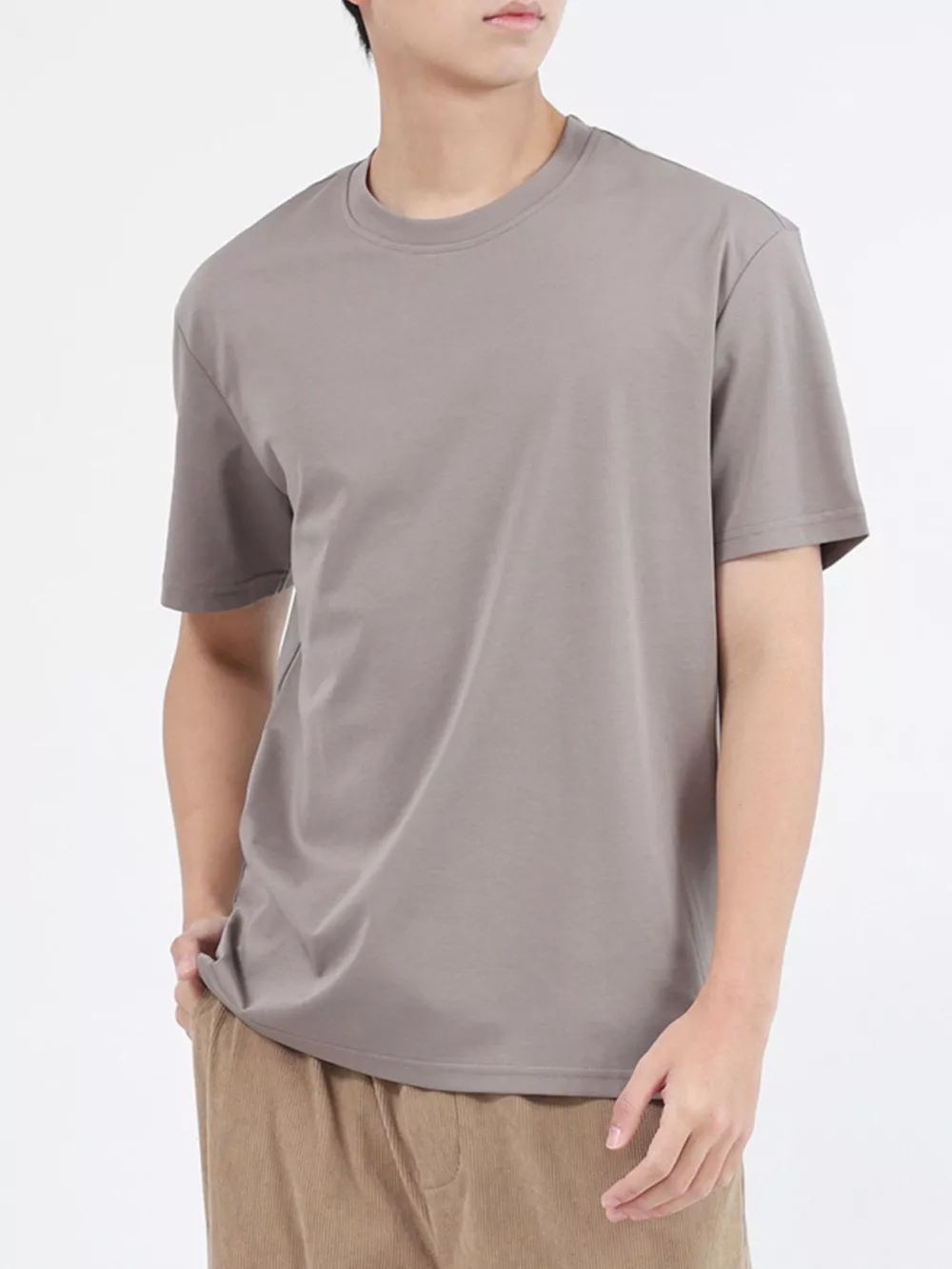 Men's Plus Size Classic Crew Neck T-Shirt, image 5