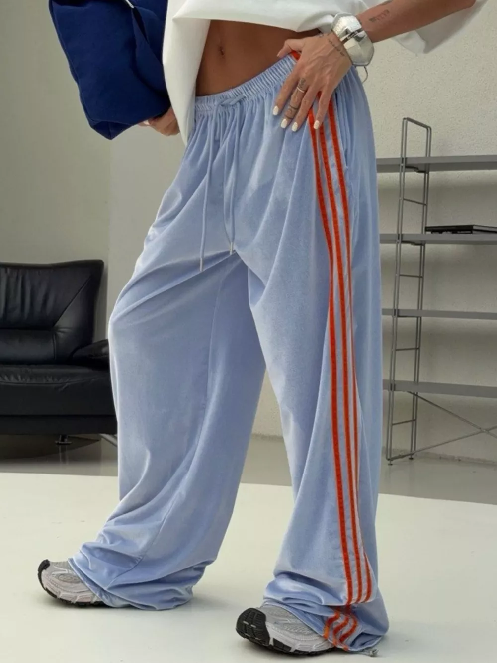 Velvet Wide-Leg Pants, image 18