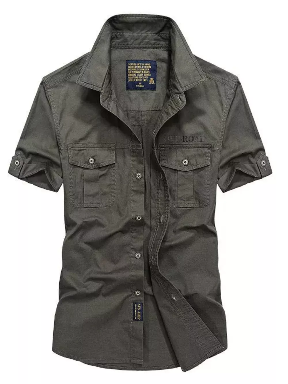 Men's Plus Size Casual Short-Sleeve Shirt, image 3