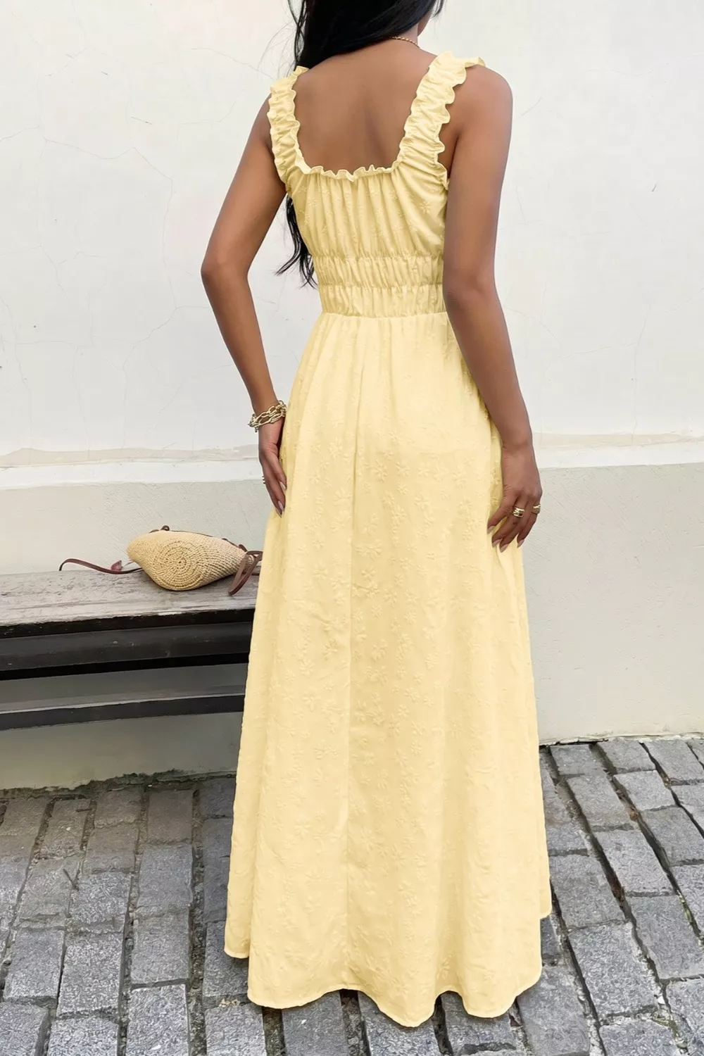 Square Neck Sleeveless Maxi Dress, image 2