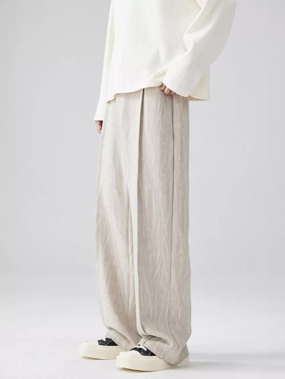 Men's Full Size Wide Leg Casual Pants Plus Size