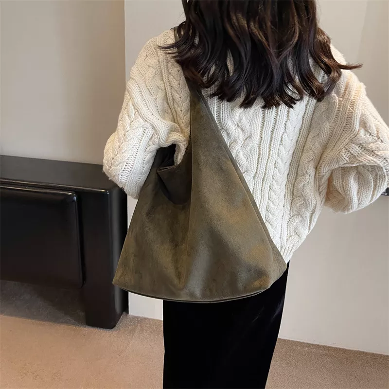 Solid Color Shoulder Bag, image 3