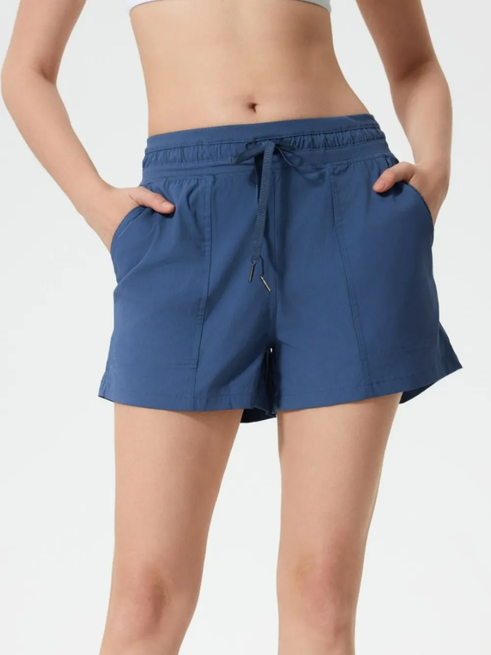 Drawstring Active Shorts with Pockets, image 21