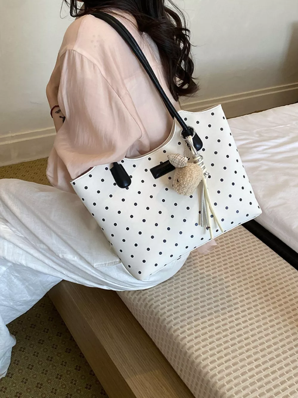 Polka Dot Shoulder Bag, image 6
