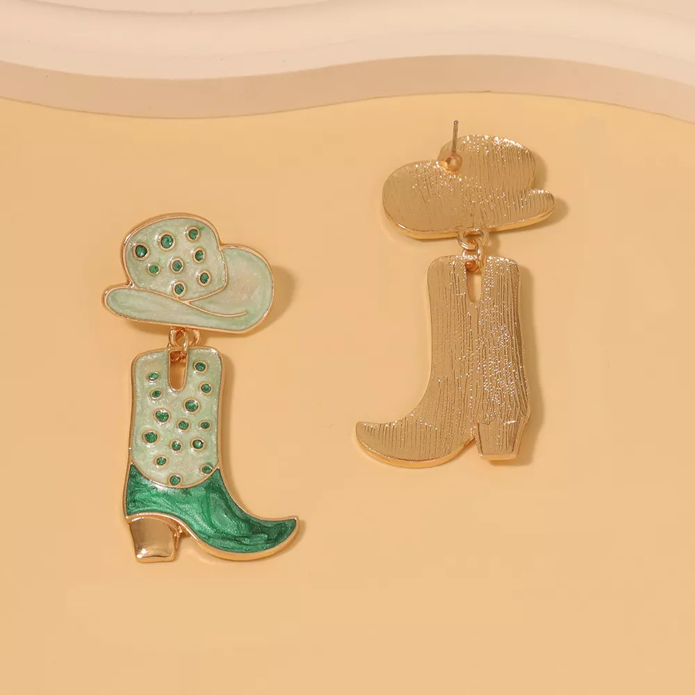 Cowgirl Boot and Hat Dangle Earrings, image 10