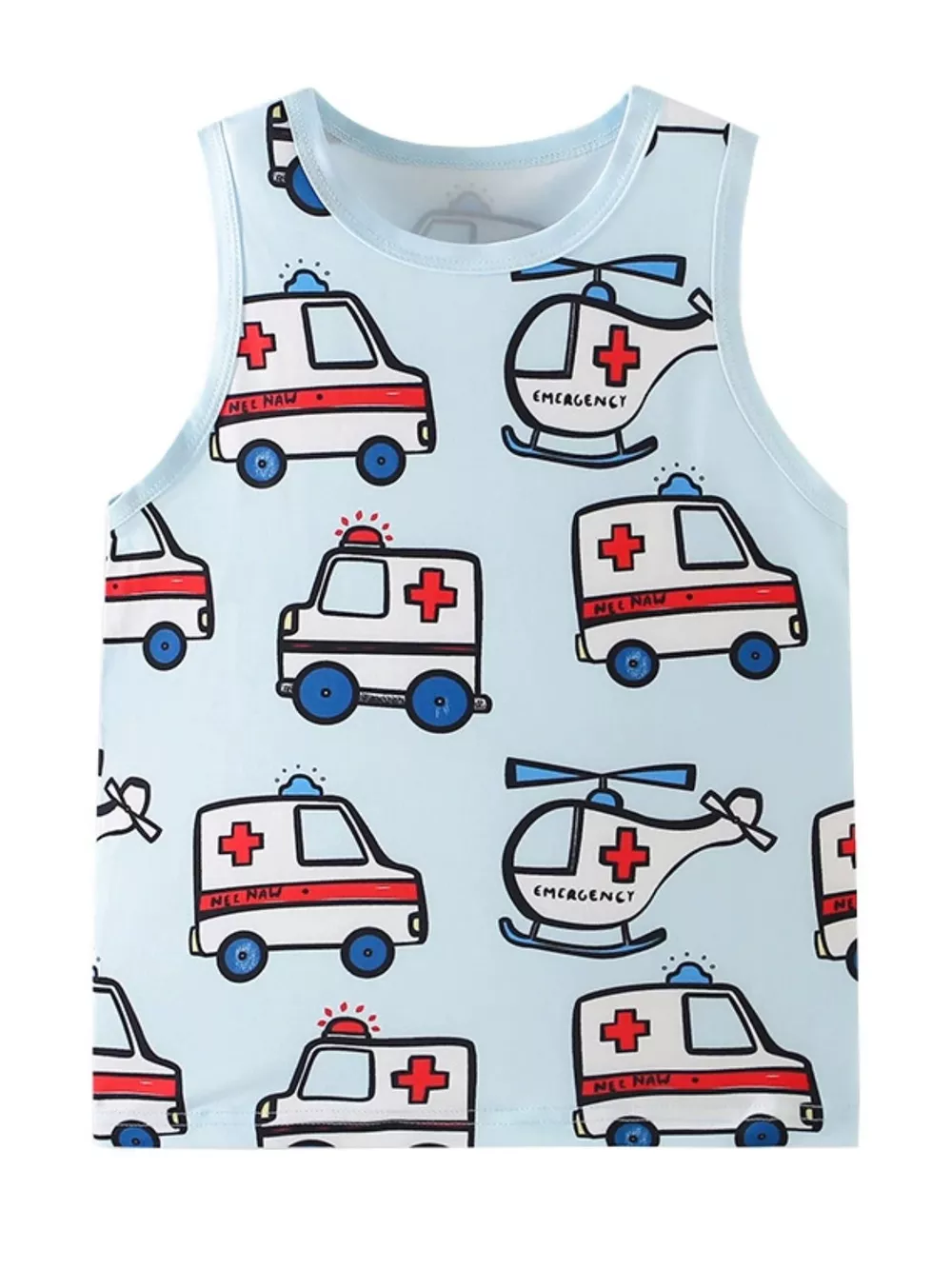 Children's Vehicle Print Tank, image 5