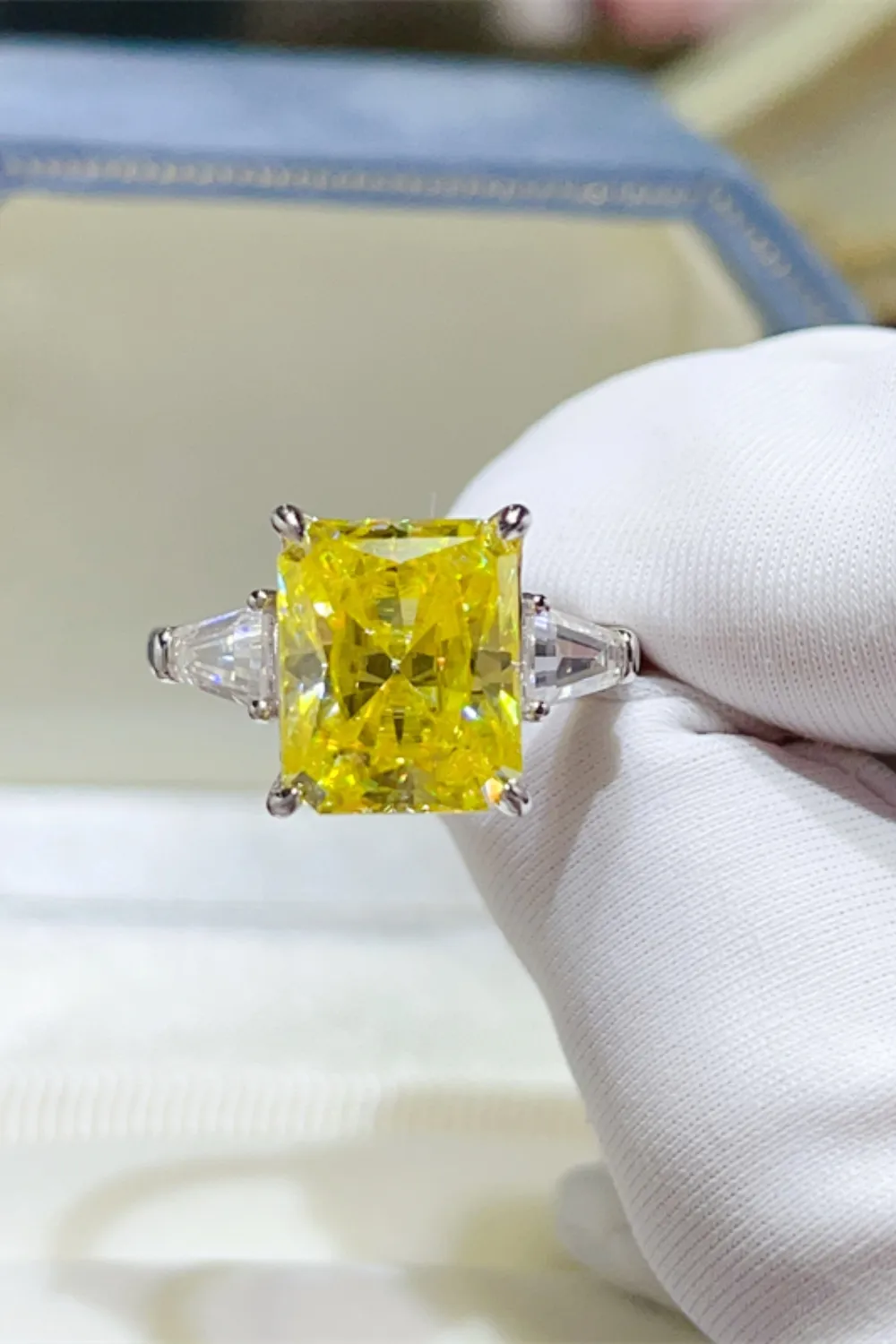 5 Carat Moissanite 925 Sterling Silver Ring, image 2