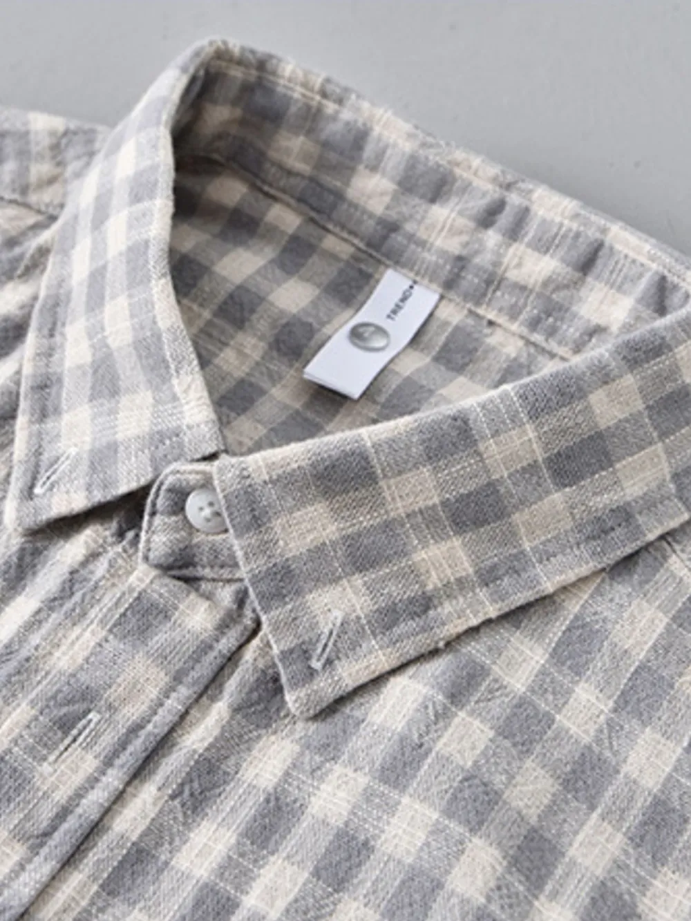 Men's Plus Size Plaid Button Up Long Sleeve Shirt, image 5
