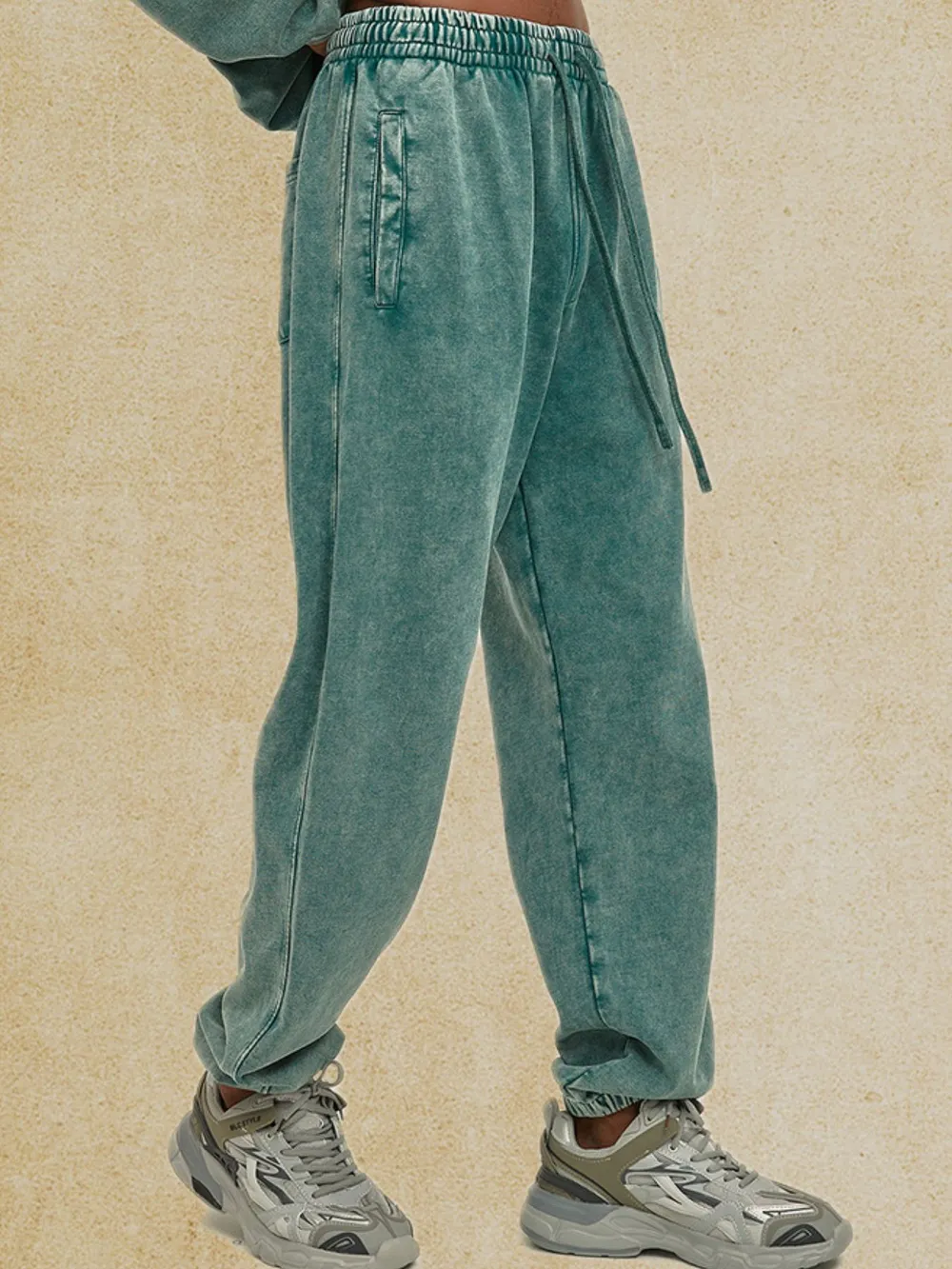 Men's Loose Fit Drawstring Casual Pants, image 2