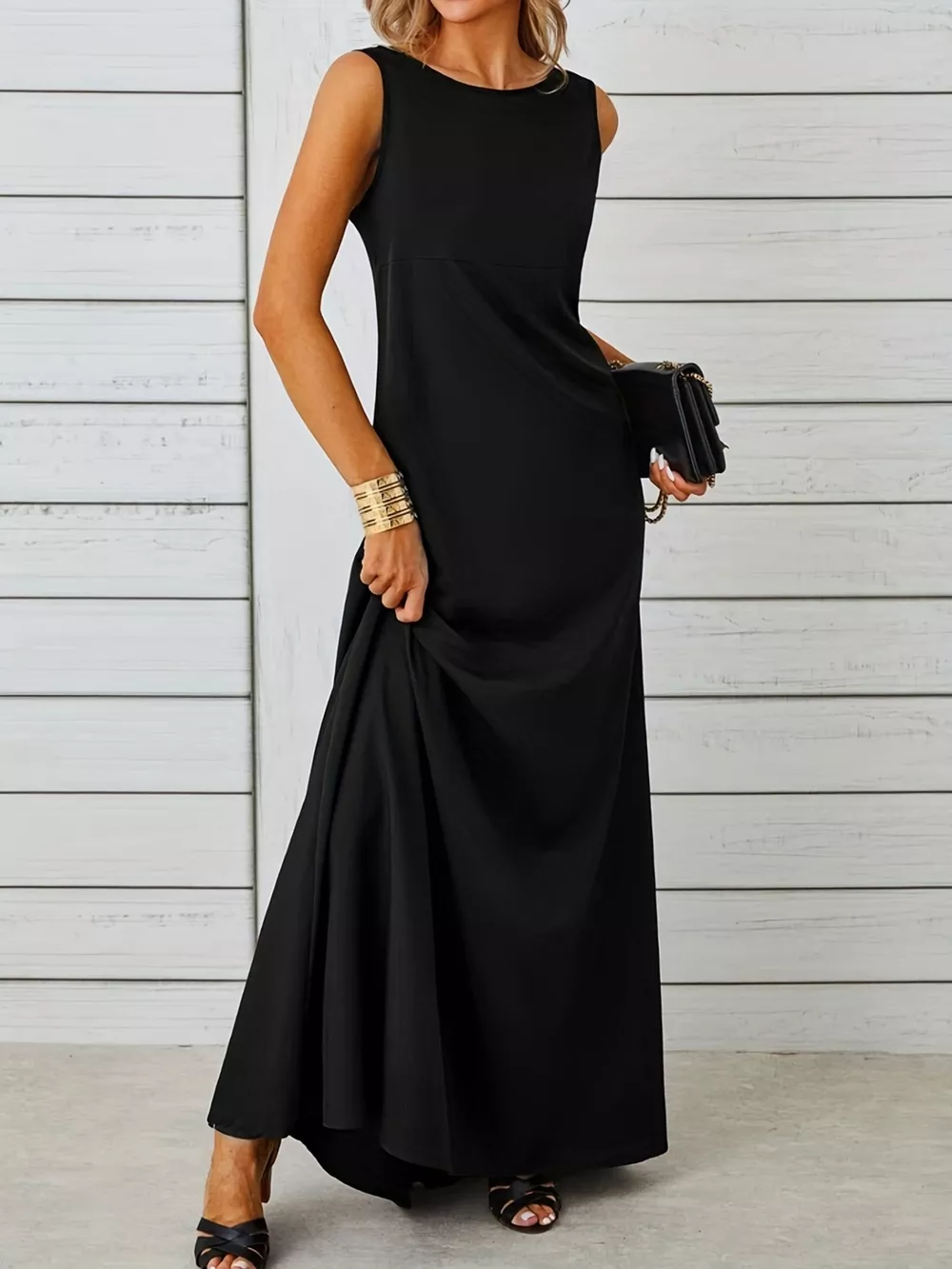 Sleeveless Flowy Maxi Dress, image 31