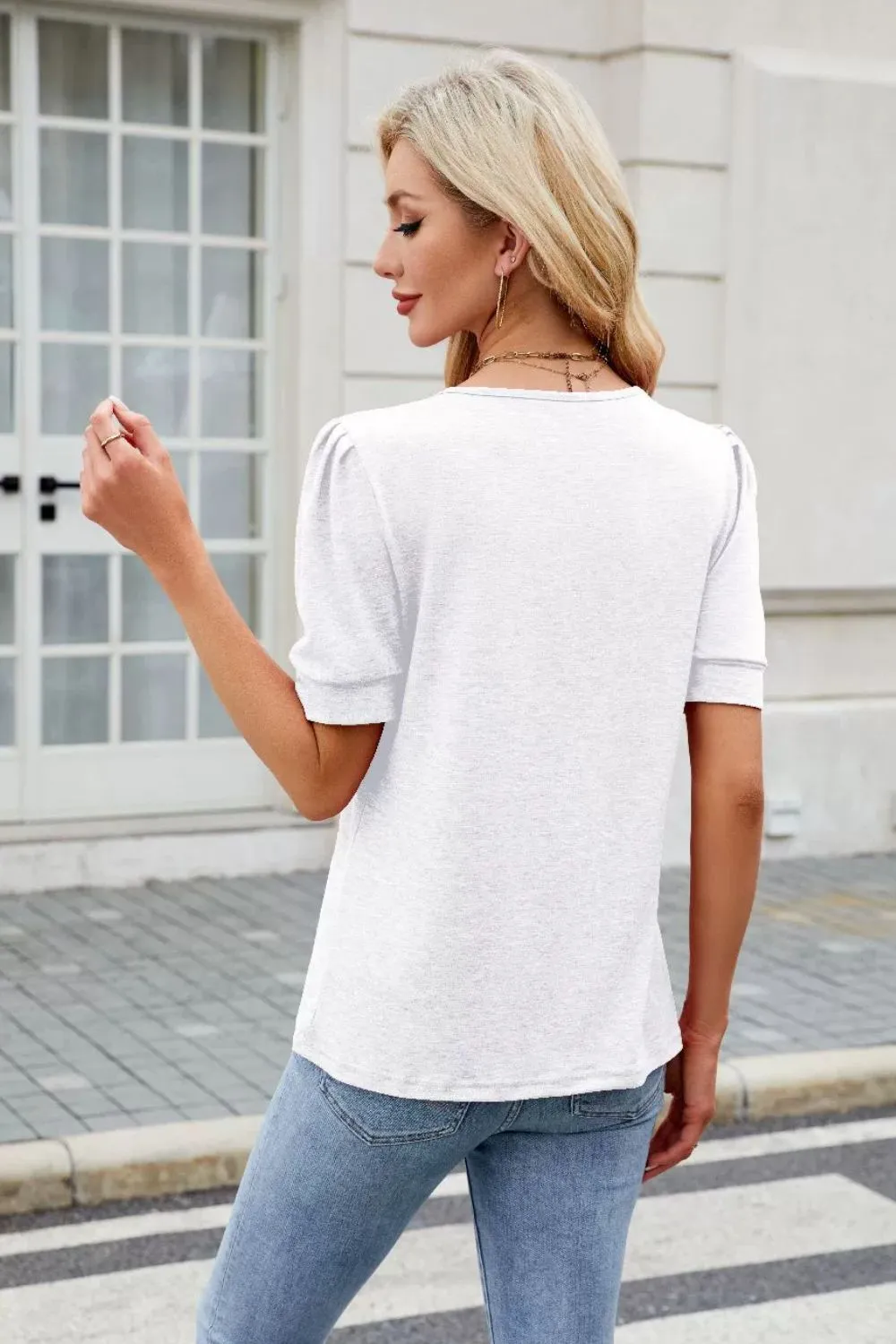 Round Neck Short Sleeve T-Shirt, image 7