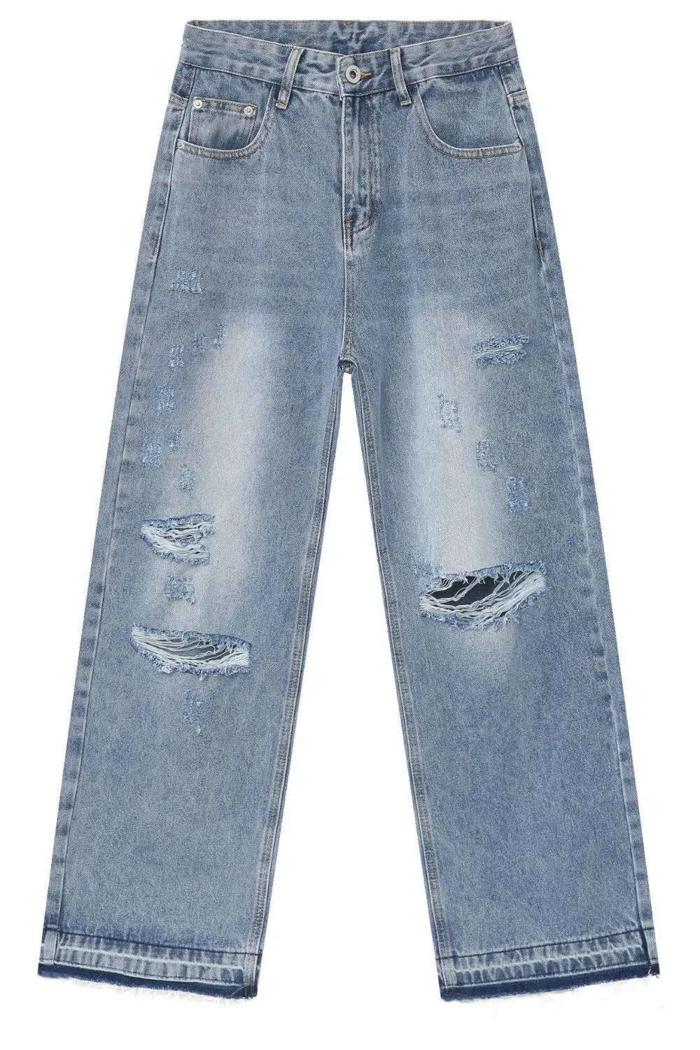Men's Distressed Baggy Jeans, image 5