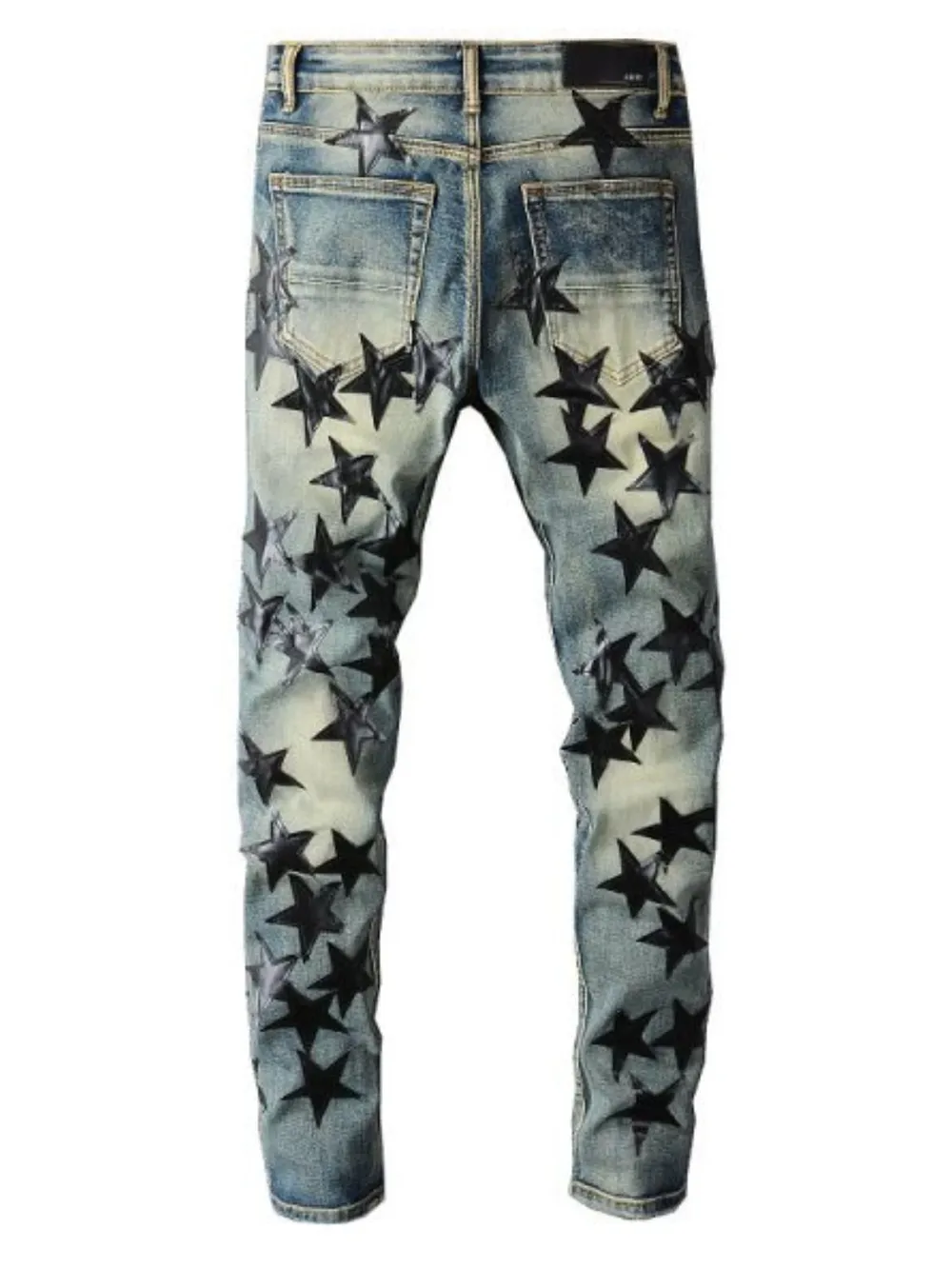Men's Washed Star Slim Jeans, image 2