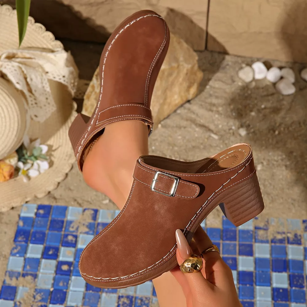 Round Toe Platform Slip-Ons, image 15