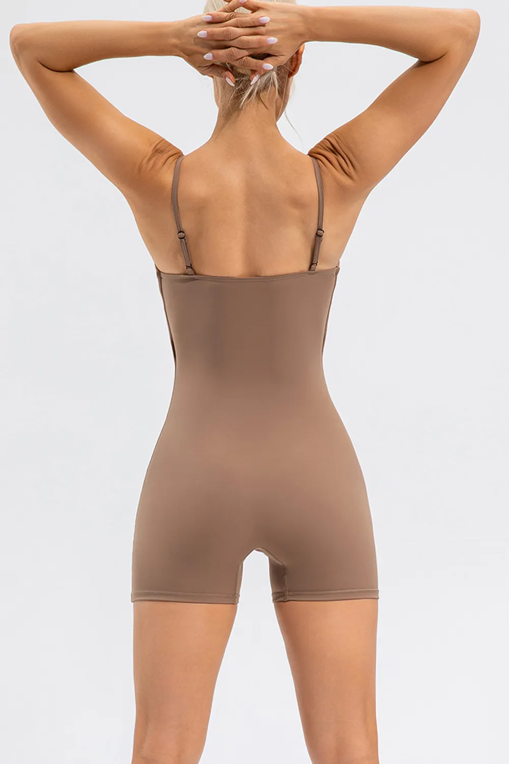 Spaghetti Strap Round Neck Romper, image 11