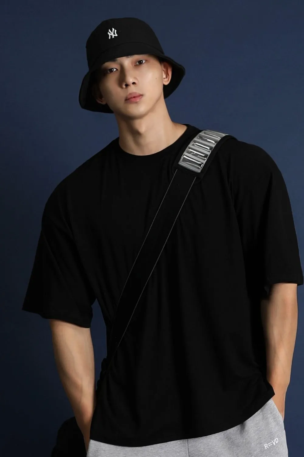Men's Plus Size Round Neck Half Sleeve T-Shirt