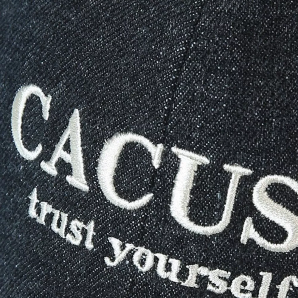 Embroidered Denim Baseball Cap, image 3