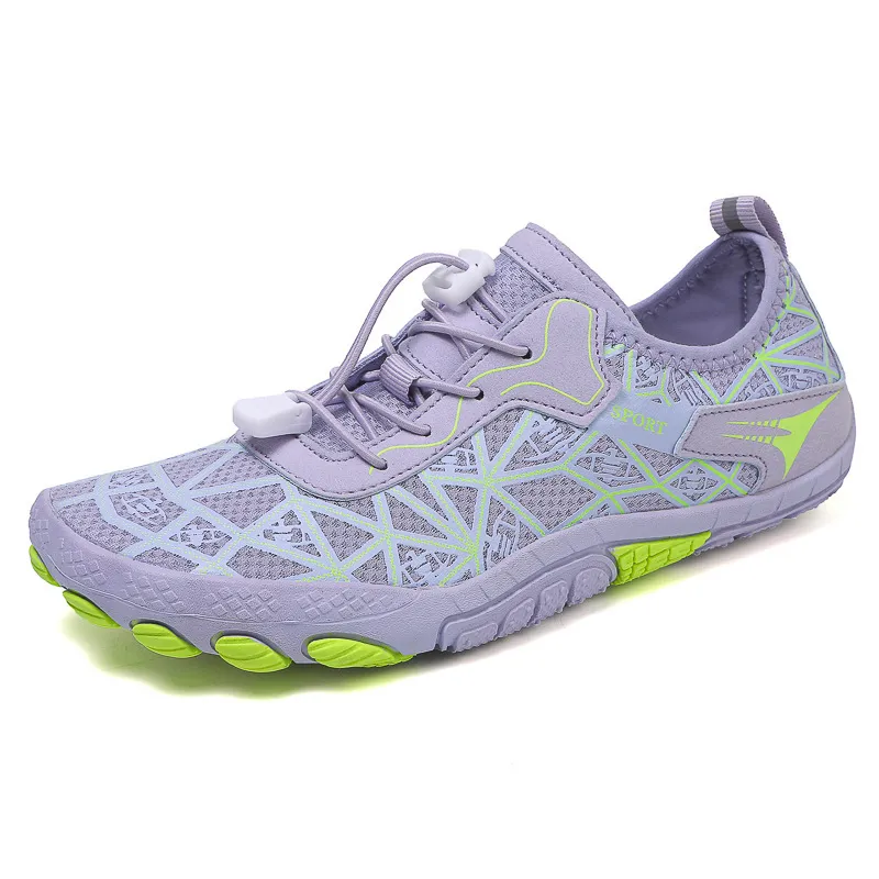 Elastic Lock Laces Mesh Contrast Breathable Athletic, image 6