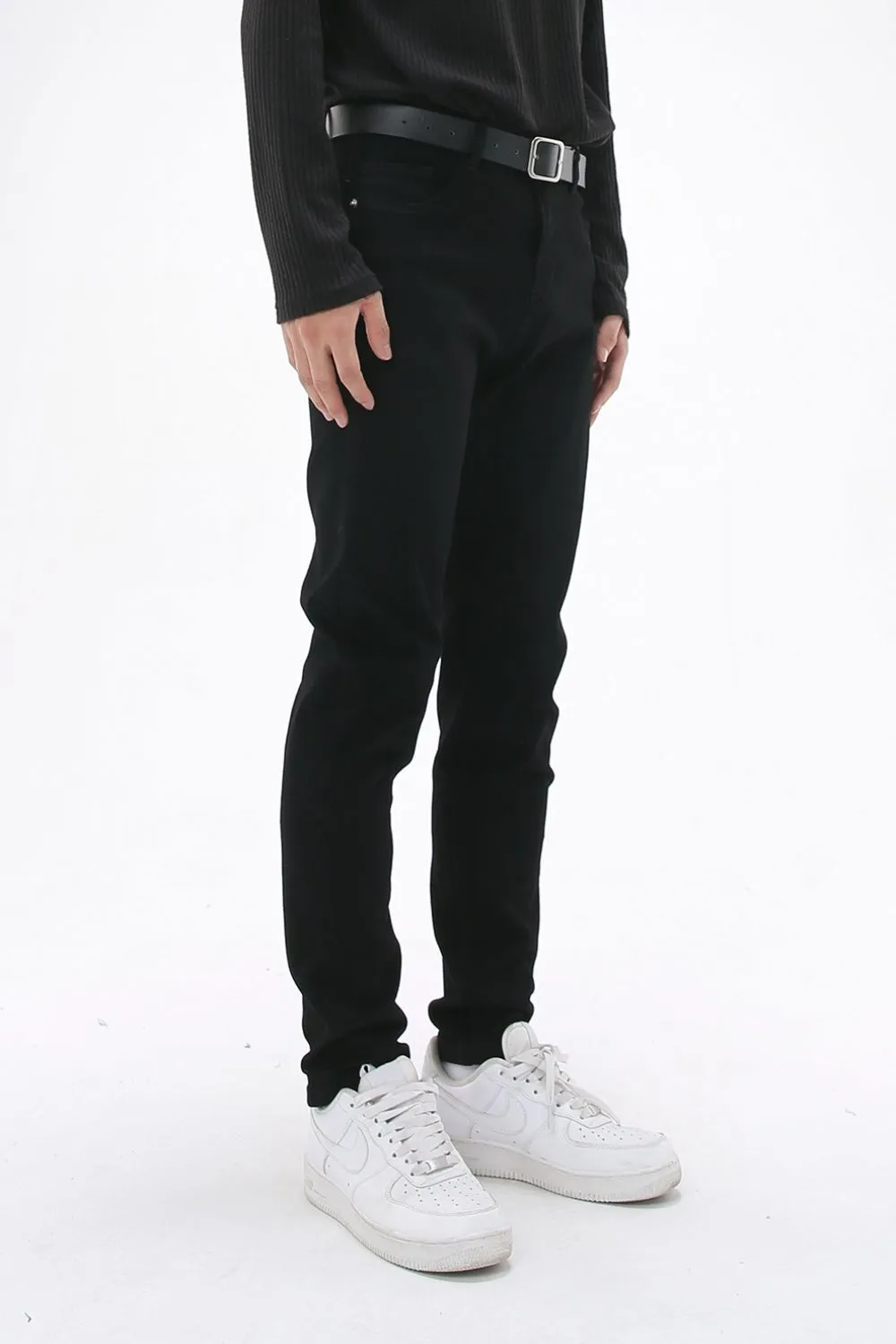 Men's Washed Slim Skinny Jeans, image 3