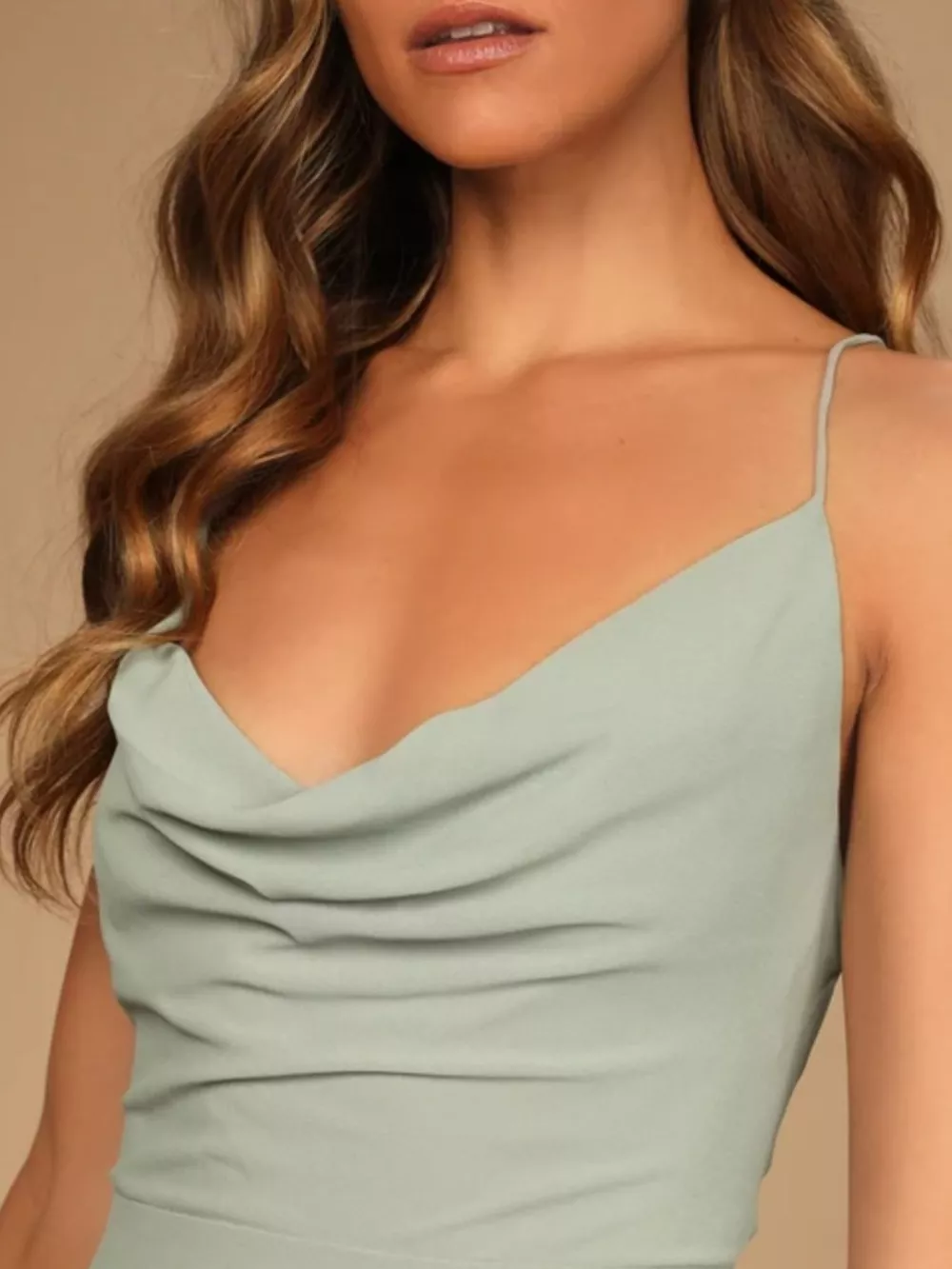 Slit Cowl Neck Maxi Dress, image 7