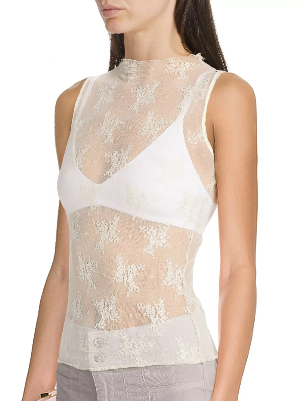 Lace Mock Neck Top, image 16