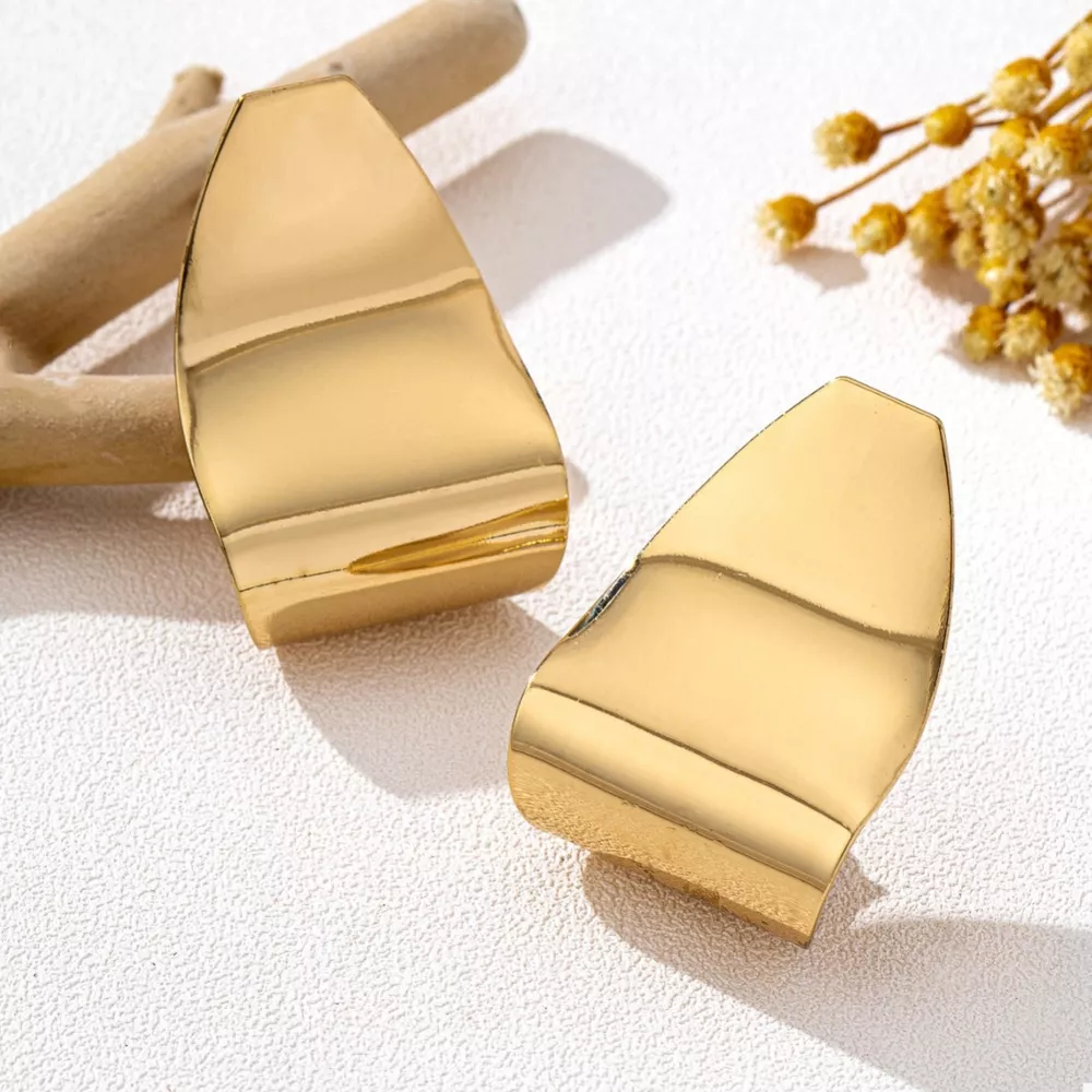 Alloy Geometric Earrings, image 2