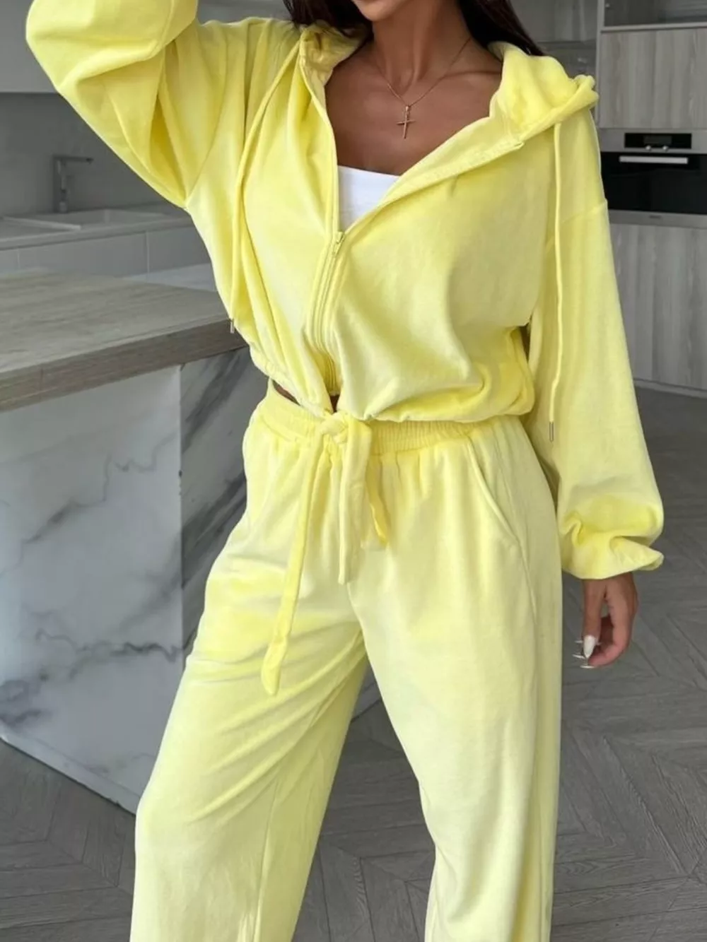Zip-Up Hoodie and Joggers Set, image 20