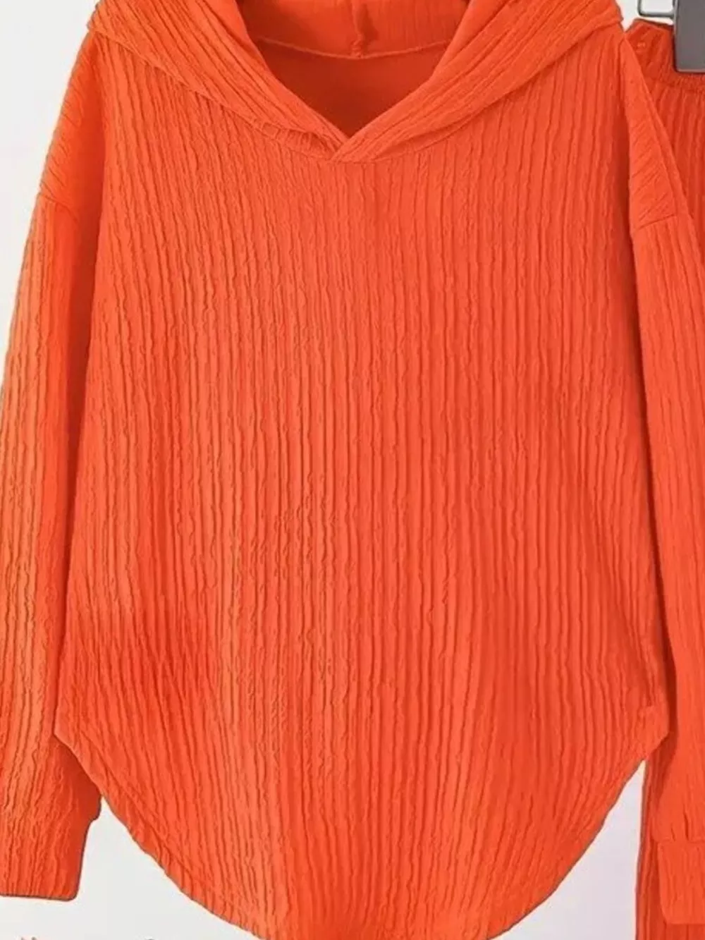 Textured Long Sleeve Hoodie and Pants Set, image 24