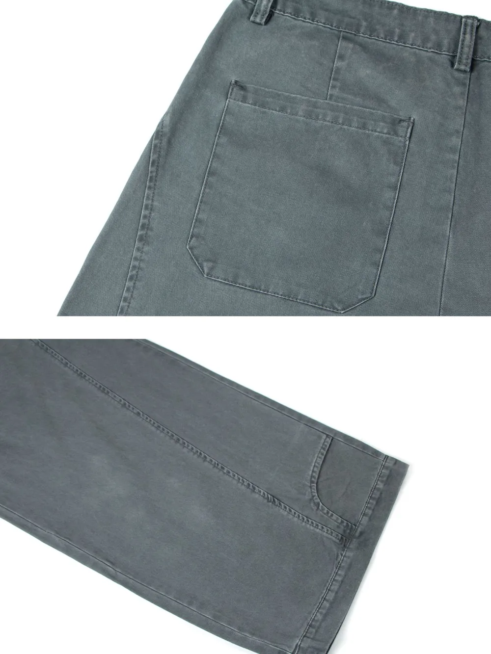 Men's Wide Leg Vintage Washed Pants, image 6