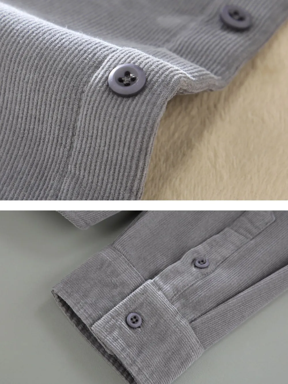 Men's Plus Size Button Up Long Sleeve Jacket, image 6