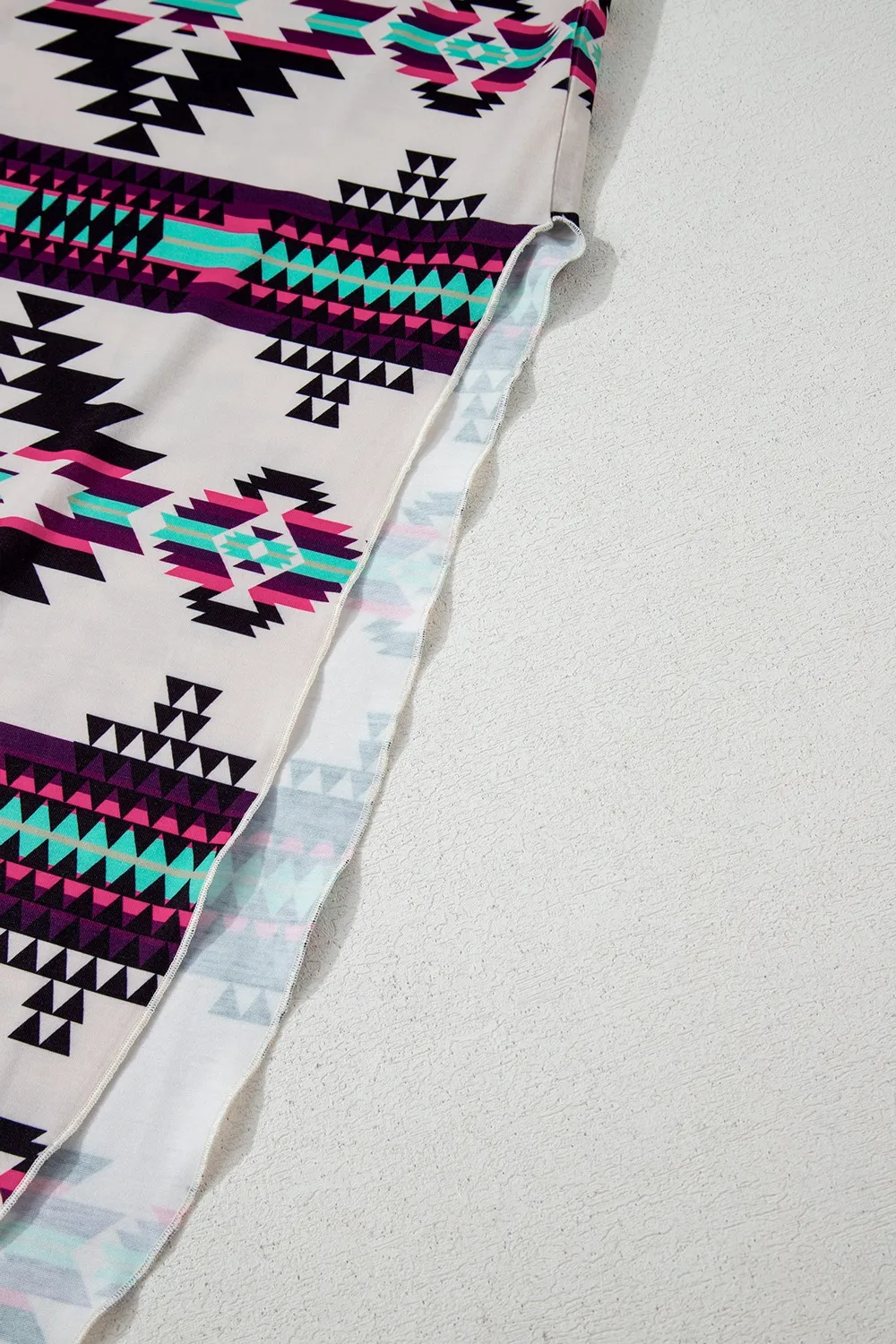 Aztec Print V-Neck Midi Dress, image 22