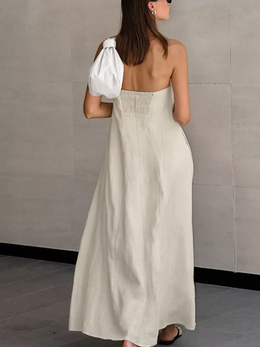 Smocked Back Tube Dress, image 6
