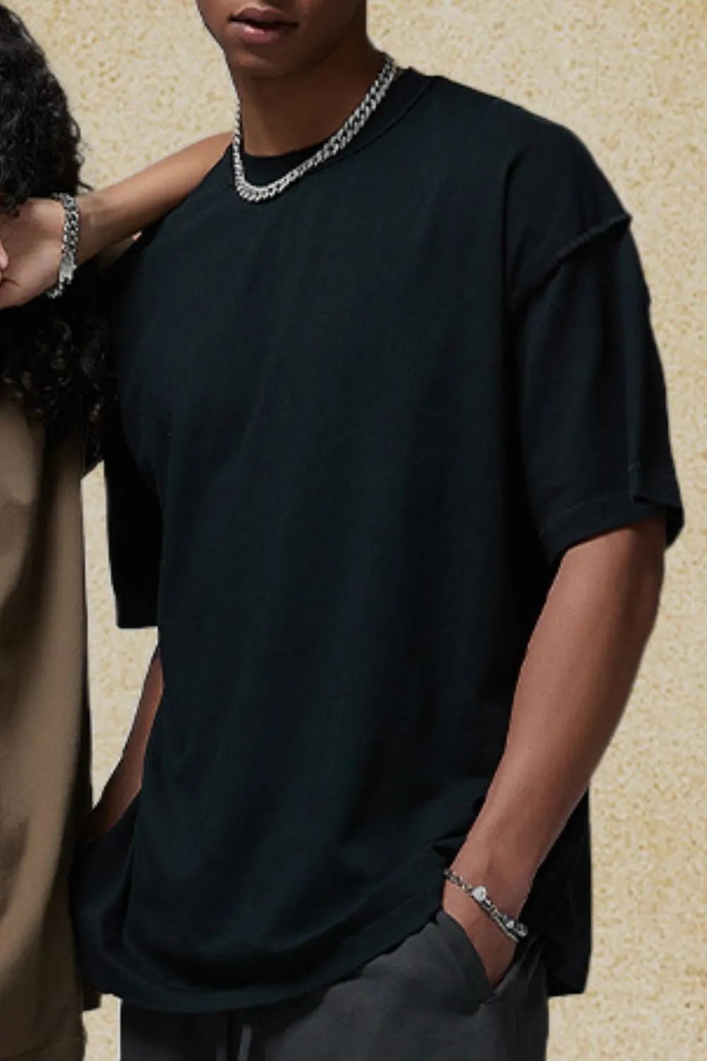 Men's Round Neck Half Sleeve T-Shirt, image 3