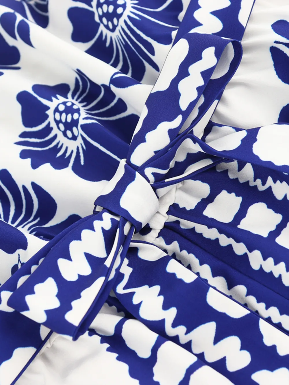 Printed Tube Tie Waist Romper, image 13