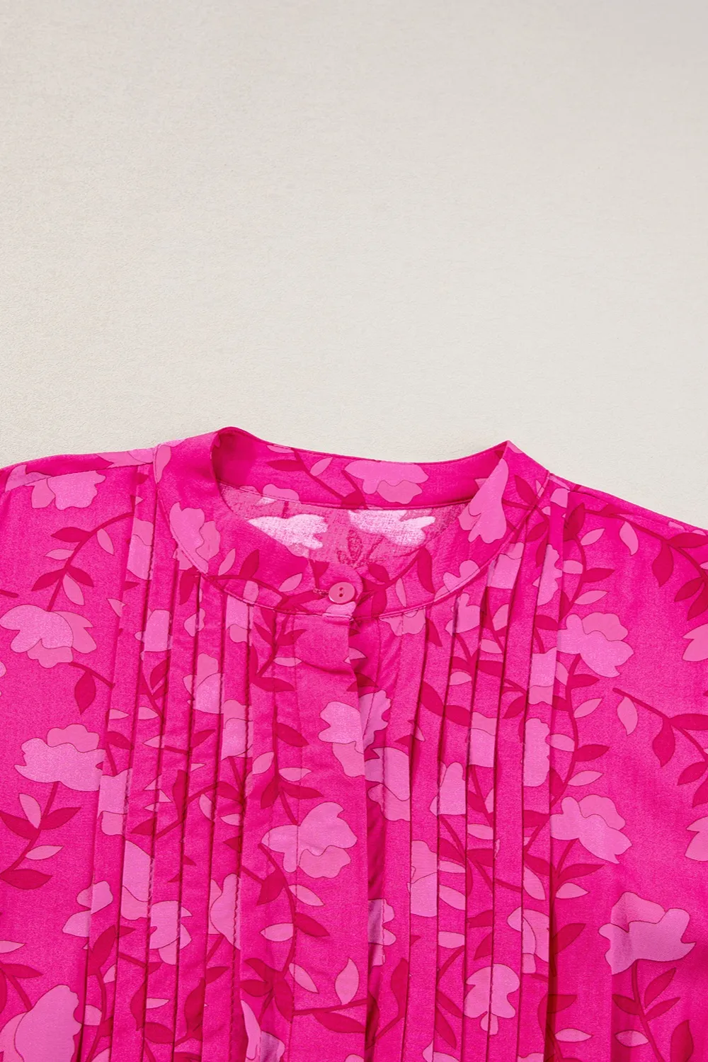 Drawstring Printed Short Sleeve Midi Dress, image 7