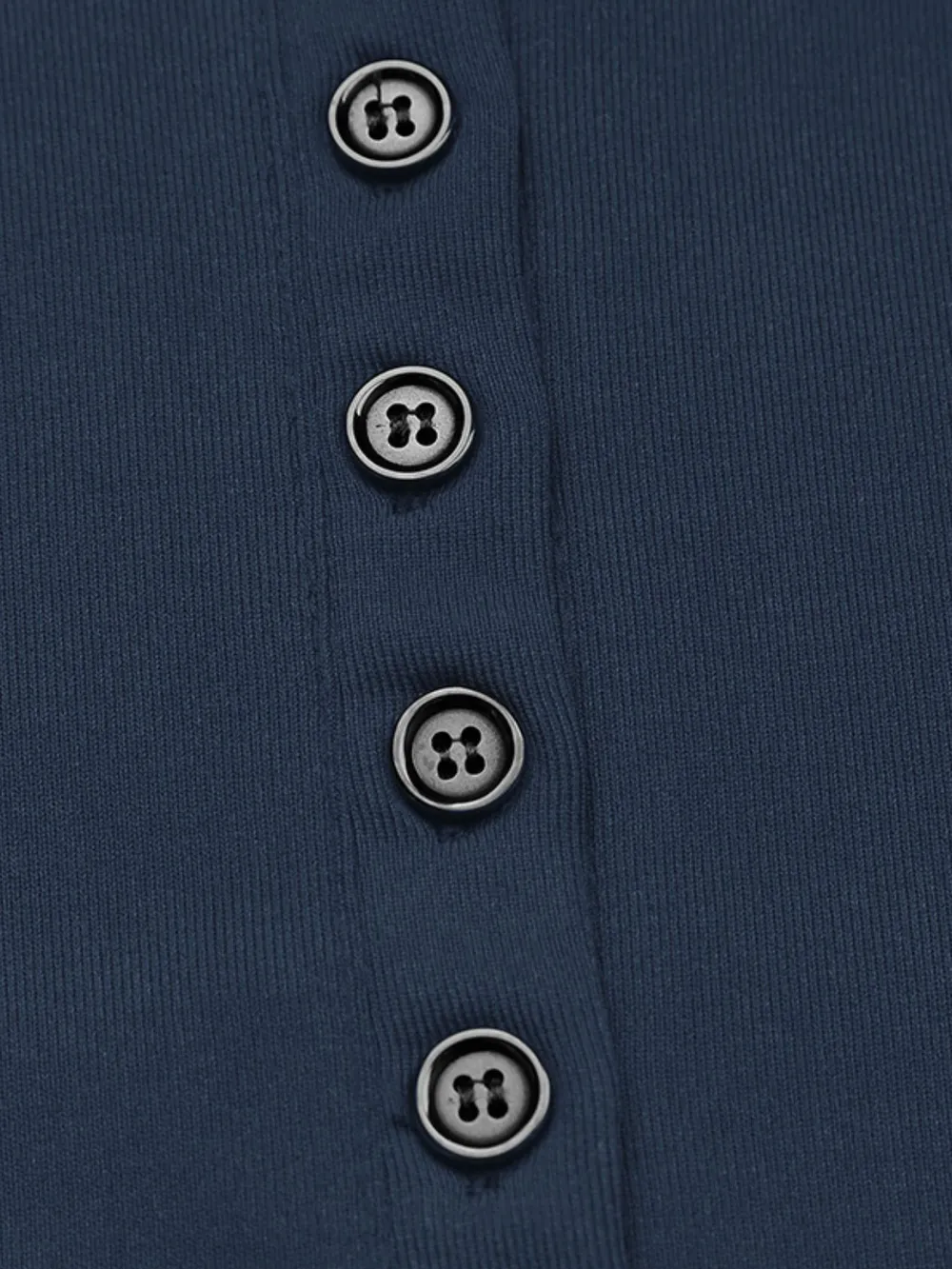 Long Sleeve Button Front Fitted T-Shirt, image 11