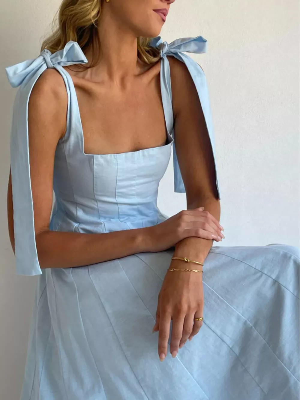 Gradient Tie Shoulder Maxi Dress, image 34