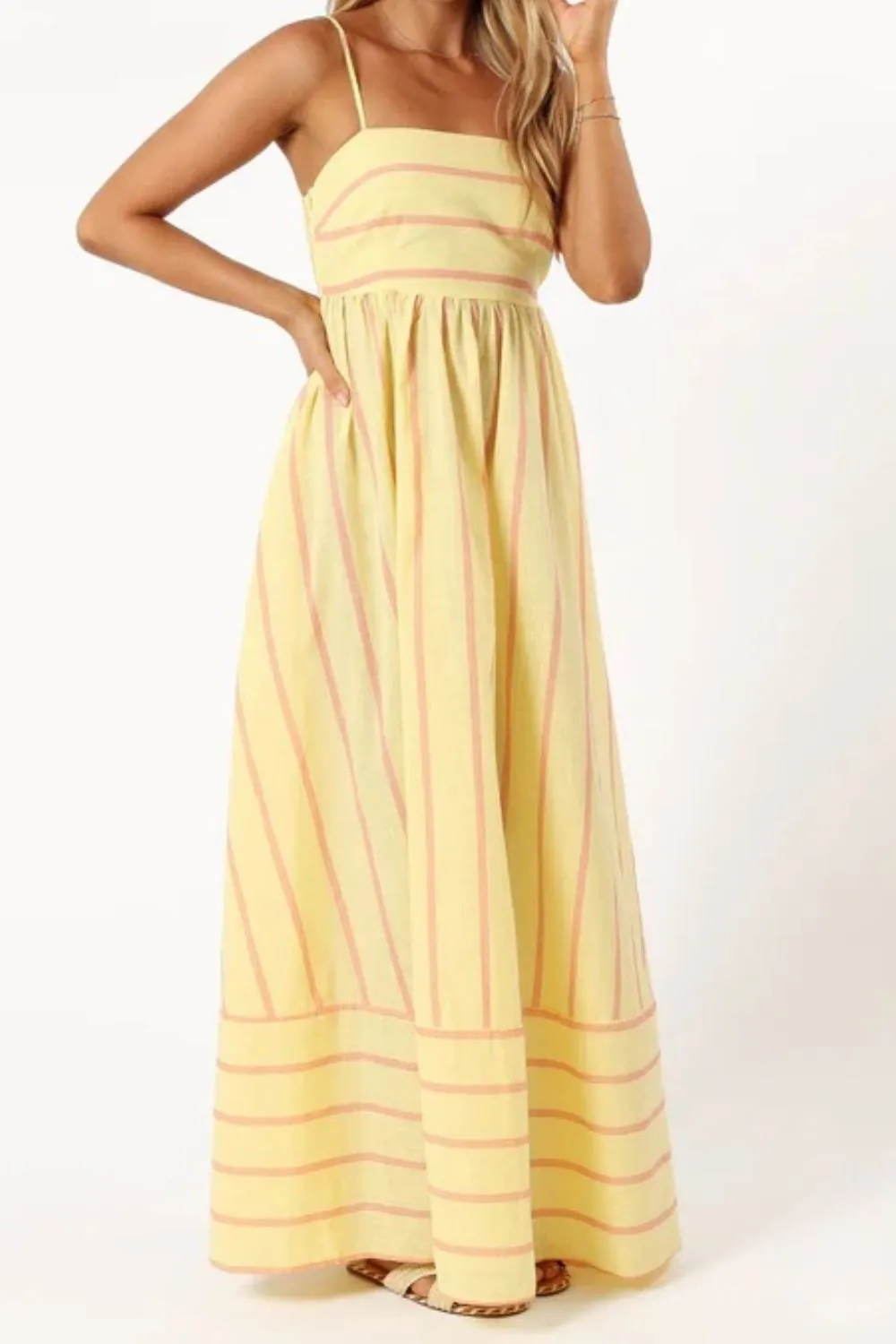 Striped Square Neck Cami Dress, image 24