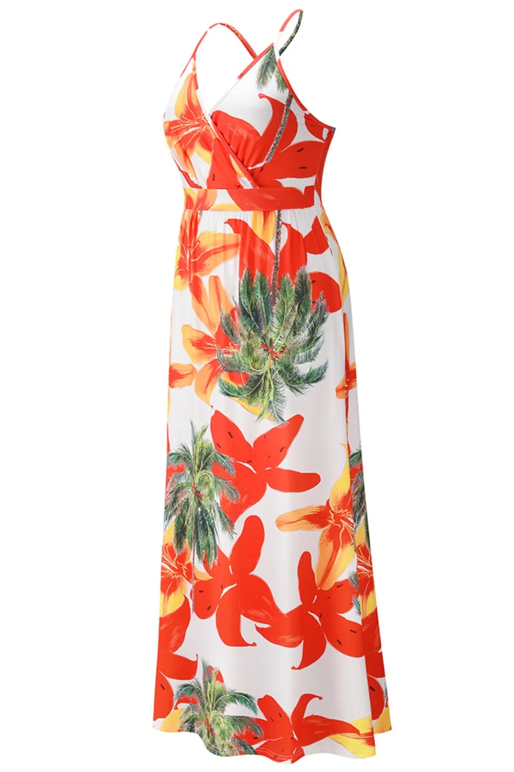 Crisscross Printed Surplice Cami Dress, image 22