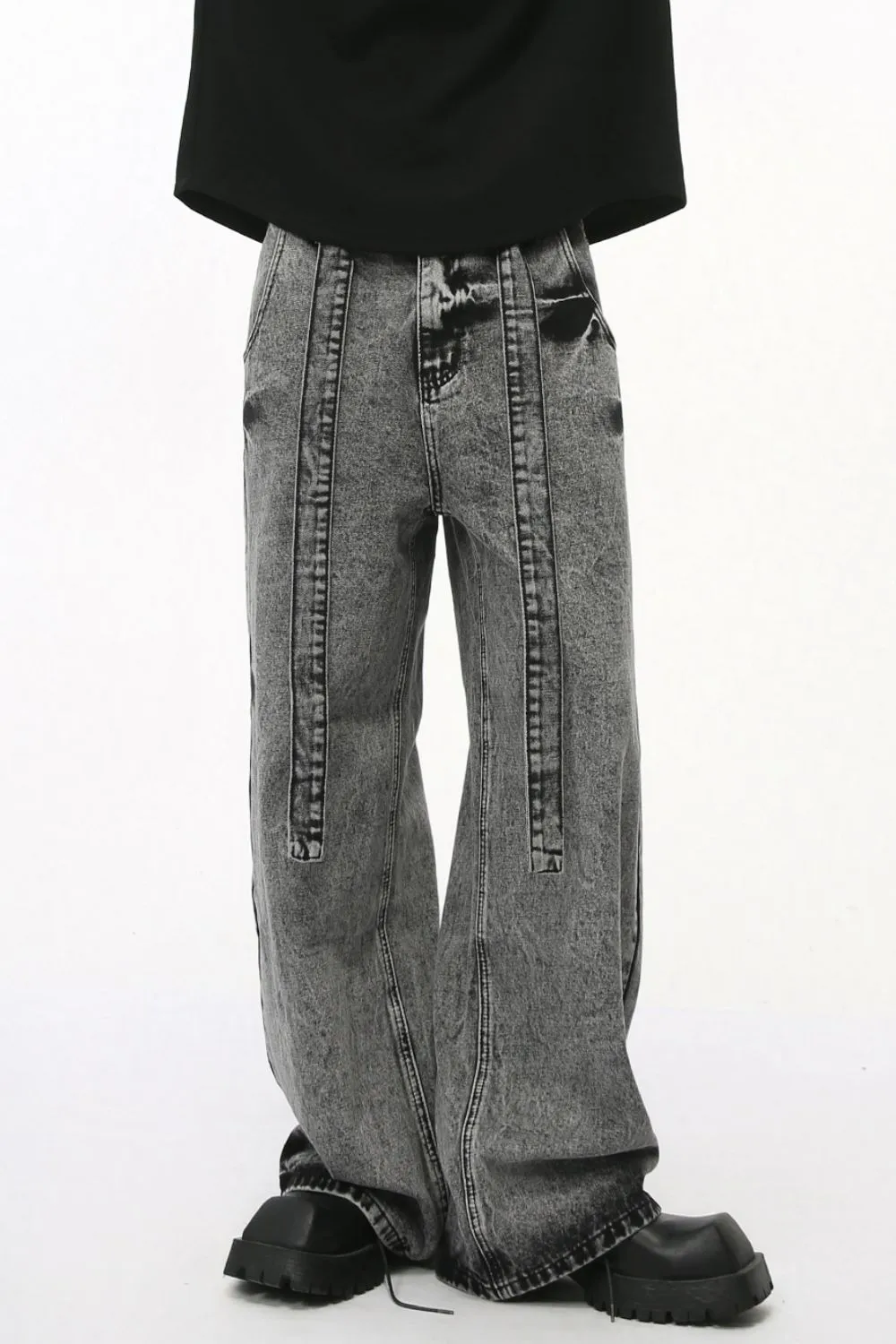 Wide Leg Jeans with Pockets, image 5