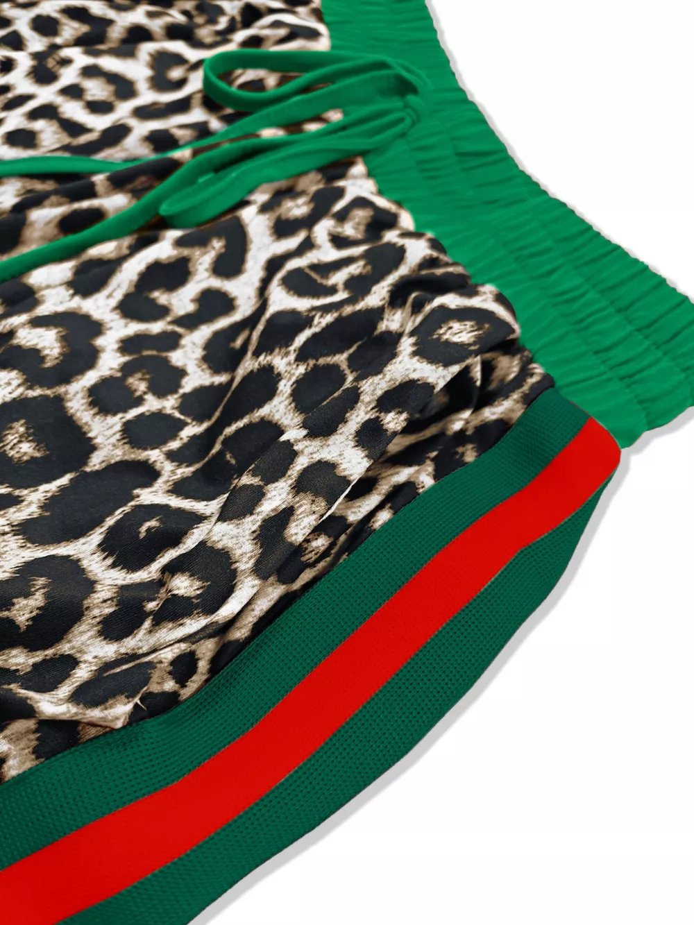 Leopard Round Neck Top and Pants Two-Piece Set, image 13