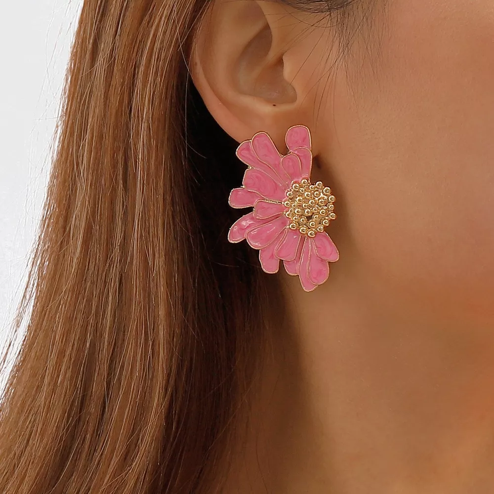 Flower Stud Earrings, image 26