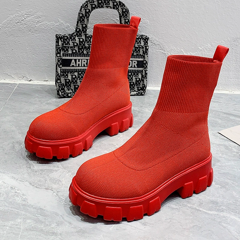 Round Toe Block Heels Boots, image 21